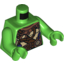 Набор LEGO Torso Turtle Shell with Gauge and Purple Diving Bottles Print / Bright Green Arms / Bright Green Hands, Ярко-зеленый