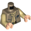 Набор LEGO Torso SW Rebel Vest with General Insignia Print / Tan Arms / Light Flesh Hands, Dark Tan
