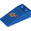 Набор LEGO Slope 18В° 4 x 2 with Classic Space Logo Print, Голубой