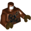Набор LEGO Torso SW Jawa with Dark Brown Pouches and Black and Gold Straps Print / Reddish Brown Arms / Dark Brown Hands , Красно-коричневый