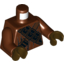 Набор LEGO Torso SW Jawa with Dark Brown and Black Pouches and Straps Print / Reddish Brown Arms / Dark Brown Hands, Красно-коричневый