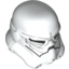 Набор LEGO Minifig Helmet SW Stormtrooper, Jek-14 with Dark Bluish Gray and Light Bluish Gray Print, Белый