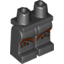 Набор LEGO Legs and Hips with Reddish Brown Oval and Curved Markings Print, Черный