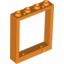 Набор LEGO Door Frame 1 x 4 x 4 (Lift), Оранжевый