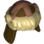 Набор LEGO Minifig Helmet Barbarian with Tan Fur and Copper Markings Print, Темно-коричневый