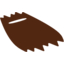 Набор LEGO Minifig Cape Cloth, Tattered, Fur Effect (Hun Warrior Cape), Красно-коричневый