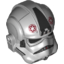Набор LEGO Minifig Helmet SW Stormtrooper Type 2, AT-AT Driver Dark Red Imperial Logo Print, Светлый сине-серый