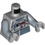 Набор LEGO Torso SW AT-AT Driver with Sand Blue Vest and Bib with Breathing Apparatus Print / Sand Blue Arms / Light Bluish Gray Hands, Светлый сине-серый