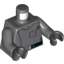 Набор LEGO Torso SW Imperial Officer 5 Print / Dark Bluish Gray Arms / Black Hands , Темный сине-серый