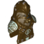 Набор LEGO Minifig Head Modified Wookiee, Chief Tarfful with Dark Tan Face Fur, Teeth and Silver Hair Ornaments Print, Темно-коричневый