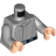 Набор LEGO Torso SW Imperial Crew Uniform with Black Belt Print / Light Bluish Gray Arms / Light Flesh Hands, Светлый сине-серый
