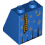 Набор LEGO Slope 65В° 2 x 2 x 2 with Bottom Tube with Robe with Moons and Stars and Rope Belt Print, Голубой