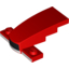 Набор LEGO Wedge 4 x 2 x 1 1/3 with 1 x 4 Base with 1 Black and 3 White Stripes Print, Красный