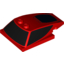 Набор LEGO Wedge 6 x 4 x 1 1/3 with 4 x 4 Base with Black Windows Print, Красный