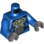 Набор LEGO Torso Armor Plate with Straps and Nova Corps Markings Print / Blue Arms / Dark Bluish Gray Hands, Голубой