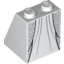 Набор LEGO Slope 65В° 2 x 2 x 2 with Bottom Tube with Layered Dress with Metallic Silver Print, Белый