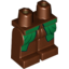 Набор LEGO Legs and Hips with Green Elven Robe Print, Красно-коричневый