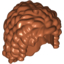 Набор LEGO Minifig Hair Friends Long with Curls, Темно-оранжевый