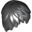 Набор LEGO Minifig Hair Layered with Silver Zigzag Streaks Print, Черный