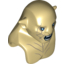 Набор LEGO Minifig Head Modified Azog with Dark Tan Markings on Face and Chest, Light Blue Eyes and Wide Open Mouth Print, Tan