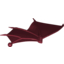 Набор LEGO Dragon Wing 26 x 16 Folding Left with Spikes and Ball Joint Connector, Темно-красный