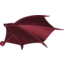 Набор LEGO Dragon Wing 26 x 16 Folding Right with Spikes and Ball Joint Connector, Темно-красный
