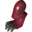 Набор LEGO Dragon Leg (LotR) Left with Black Claws and Dark Brown Scales Print, Темно-красный