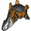 Набор LEGO Minifig Hair Long Wavy with Ragged Ends and LotR Gold Crown Print, Черный