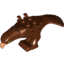 Набор LEGO Eagle Body with Beak, Eyes and Dark Brown Head and Tail Feathers Print, Красно-коричневый