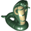 Набор LEGO Snake, Cobra with Tan and Black Print, Темно-зеленый