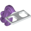 Набор LEGO Minifig Costume Tail Unicorn with Medium Lavender Ends Print, Белый