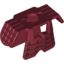 Набор LEGO Minifig Armor Ninja Style with Black Clasps Print, Темно-красный
