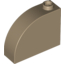 Набор LEGO Brick 1 x 3 x 2 with Curved Top, Dark Tan