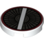 Набор LEGO Tile Round 2 x 2 with Bottom Stud Holder with Engine Inlet, Vanes, White Crossbar and Dark Red Circle Print, Белый