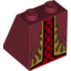 Набор LEGO Slope 65В° 2 x 2 x 2 with Bottom Tube with Robes with Gold Flames Trim over Red Dress with Black Skulls Print, Темно-красный