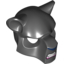 Набор LEGO Minifig Mask Feline with Dark Blue Nose, Fangs and Gray Fur Print, Черный
