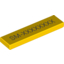 Набор LEGO Tile 1 x 4 with SM-xxxxxxxx Print - Set 70814, Желтый