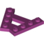 Набор LEGO Plate Special 4 Stud 45В° Angle Plate, Пурпурный