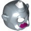 Набор LEGO Minifig Mask Cyclops with White Horn, White Teeth, Magenta Lipstick and Black Beauty Mark Print, Sand Blue