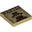 Набор LEGO Tile 2 x 2 with 'WANTED' Western Bandit Poster Print, Tan