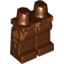 Набор LEGO Legs and Hips with Medium Dark Flesh Belt and Holster Print, Красно-коричневый