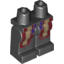 Набор LEGO Legs and Hips with Dark Red and Gold Robe with Silver Trim and Purple Sash Print, Черный