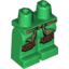 Набор LEGO Legs and Hips with Olive Green Sash and Medium Dark Flesh Knee Pads Print, Зеленый