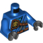 Набор LEGO Torso Ninjago Robe with Belt, Knife, Scabbard and Lightning Power Emblem Print / Blue Arms / Black Hands, Голубой