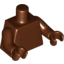 Набор LEGO Torso Plain / Reddish Brown Arm with Black and Dark Tan Band Left / Reddish Brown Arm Right / Reddish Brown Hands, Красно-коричневый