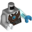 Набор LEGO Torso Mummy Wrapping and Copper Armor with Blue Chi Print / Trans-Light Blue Arm &amp, Светлый сине-серый