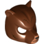 Набор LEGO Minifig Mask Bear with Black Nose and Dark Brown Fur Print, Красно-коричневый