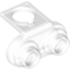 Набор LEGO Minifig Neck Bracket with 2 Back Studs, Trans-Clear