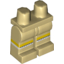Набор LEGO Legs and Hips with Yellow Knee Stripes and White Socks Print, Tan