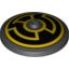 Набор LEGO Dish 4 x 4 Inverted (Radar) with Yellow Sinestro Insignia Print, Черный